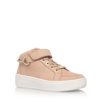 Carvela Brown 'Linnet' Flat High Top Lace Up Sneaker